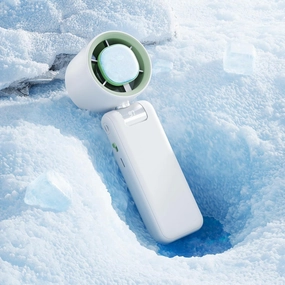 Portable Handheld Fan Turbo for Travel, Mini Personal Rechargeable Fans, Extreme Ice Cooling Plate,Led Display, 1-100 Speed,Up to 20h Use,Foldable Lash Fan,Perfect Gifts for Women,ChildWhite Mini handheld fan for personal cooling