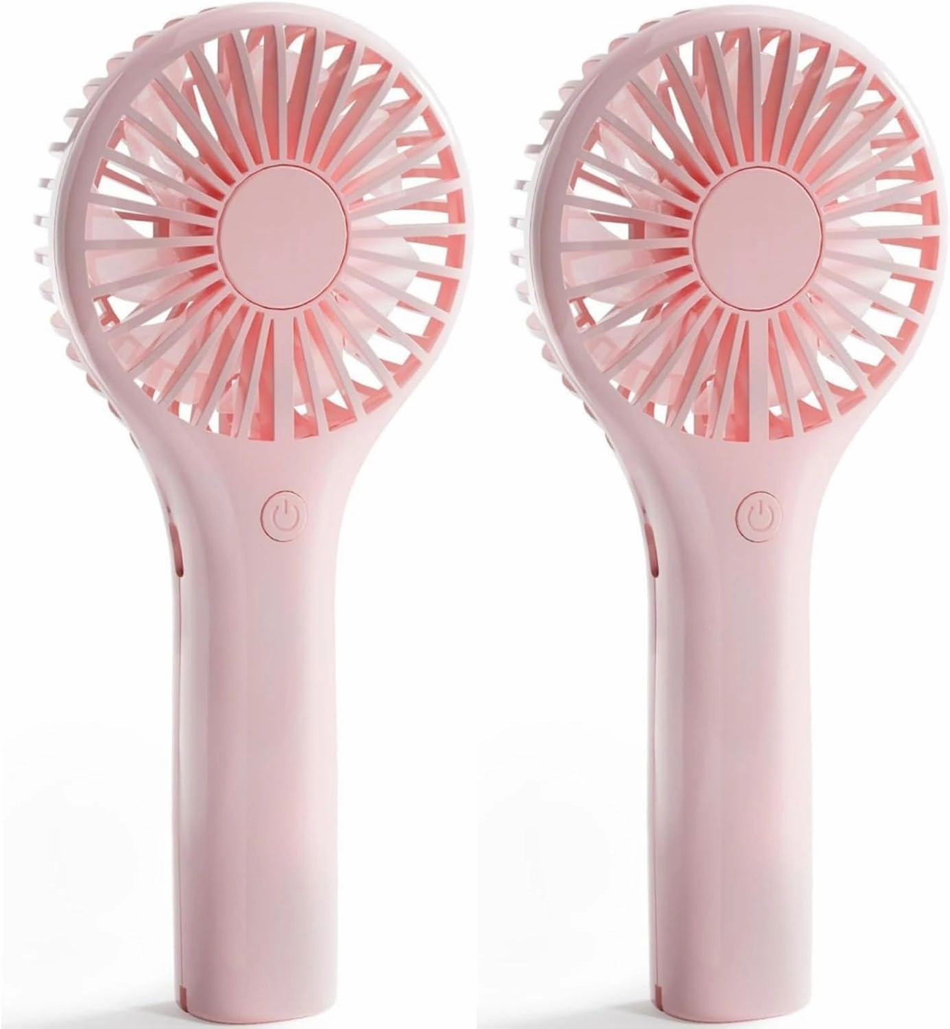 Portable Mini Fan - Powerful Personal Handheld Fan with 3 Speeds, Cute and Small, USB Rechargeable for Travel/Lash/Makeup/Outdoor/Home-2 Pack Mini handheld fan for personal cooling