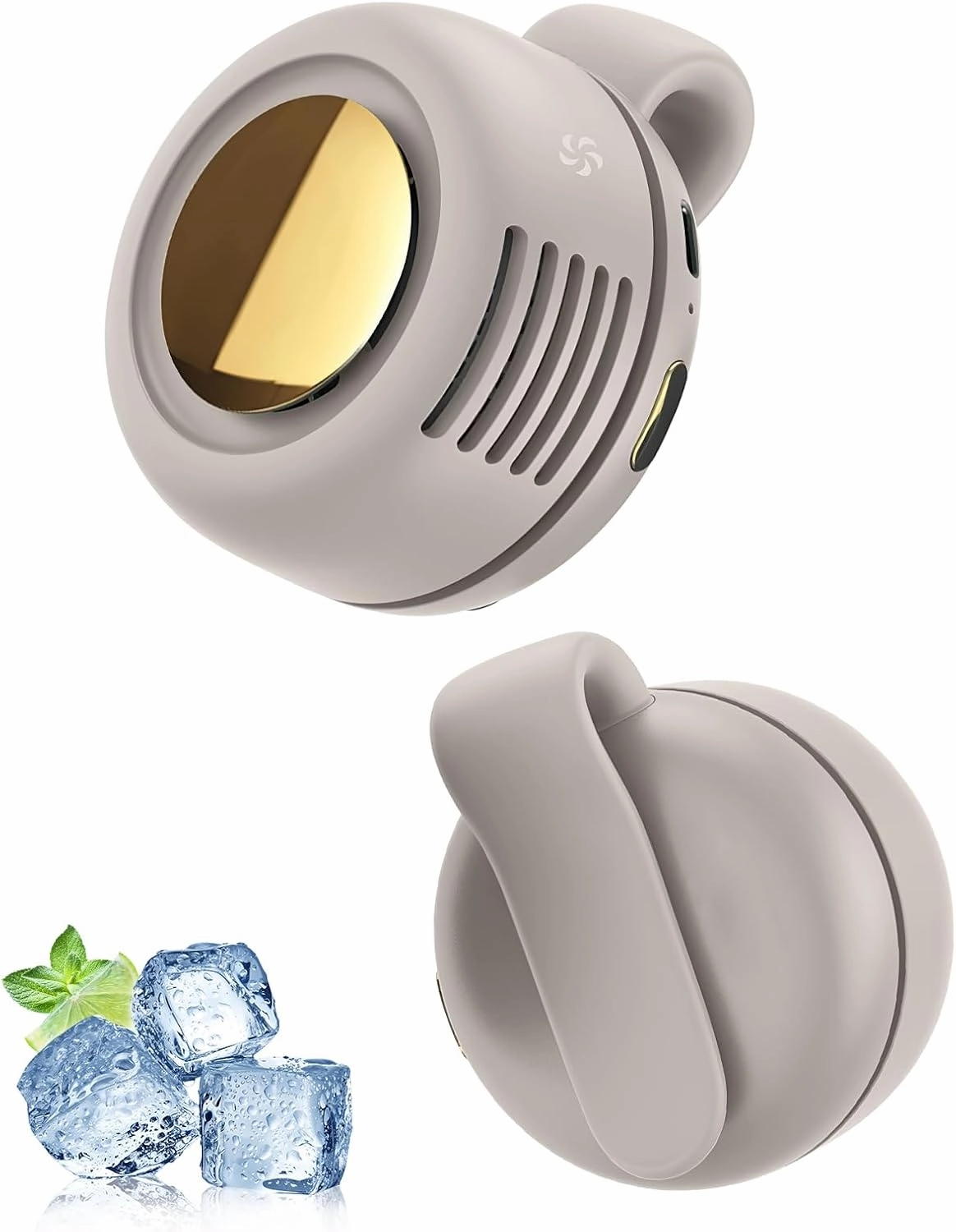 Portable Silent Mini Bladeless Electric Fan,Mini Whirlwind Fan for Waist Clip Fan(3-Speed),Hands-Free Neck Fan suitable for Outdoor & Travel & Office,Travel Accessories (White) Small bladeless fan for quiet cooling