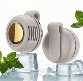 Portable Silent Mini Bladeless Electric Fan,Rechargeable HandsFree Clip on Fan for shirt, Quiet Electric Personal Fan with Clip for Pants,Remarkable Goodz Clip on Fan Cooling for Outdoor,Travel(white) Small bladeless fan for quiet cooling