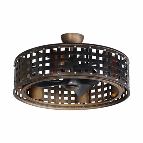 Portcullis 33" Wifi-Enabled Fandelight with LED Bulbs ceiling fans with integrated LED lighting