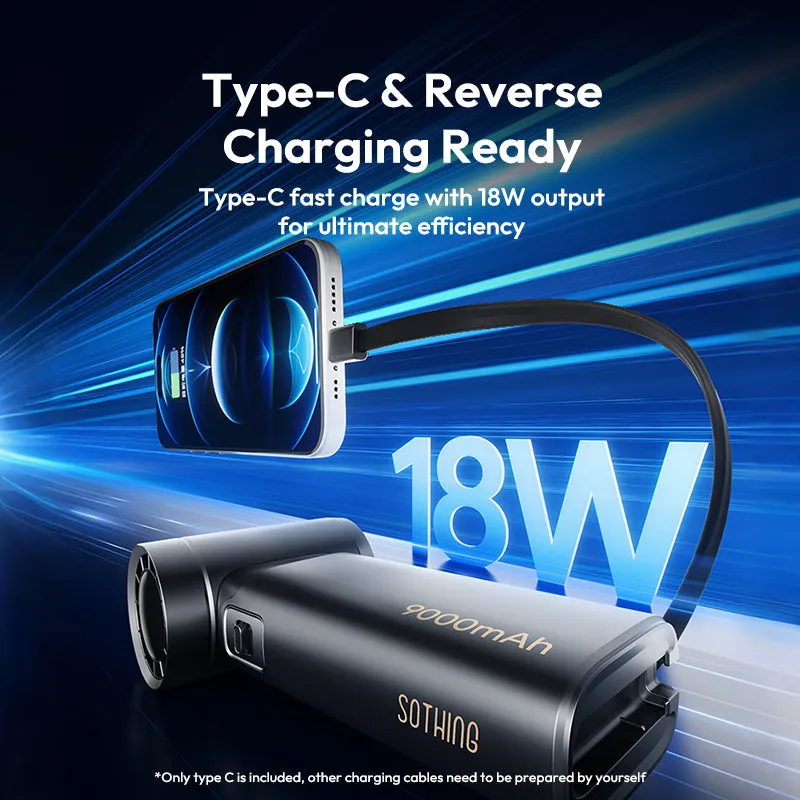 Power Bank Handheld  Fan - Engine Power
