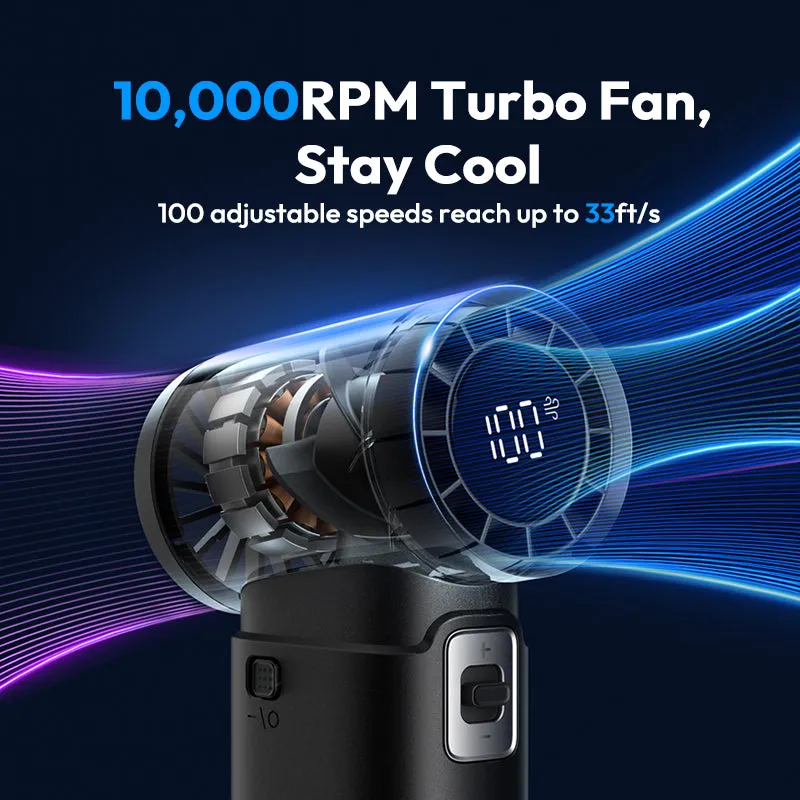 Power Bank Handheld  Fan - Engine Power