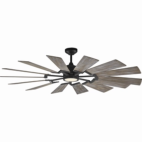 Prairie 62" LED Ceiling Fan quiet ceiling fans with remote control
