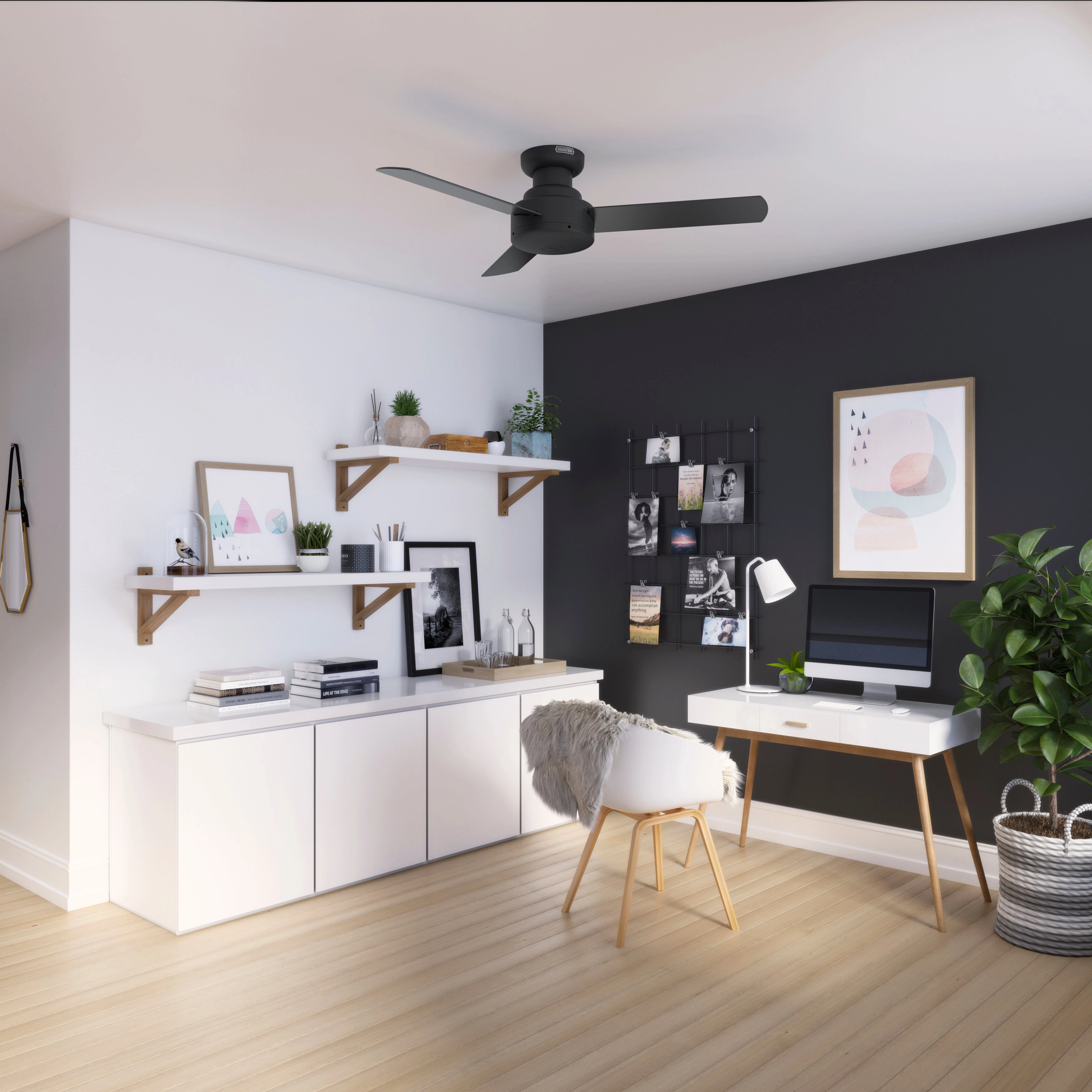 Presto 44"Ceiling Fan Matte Black