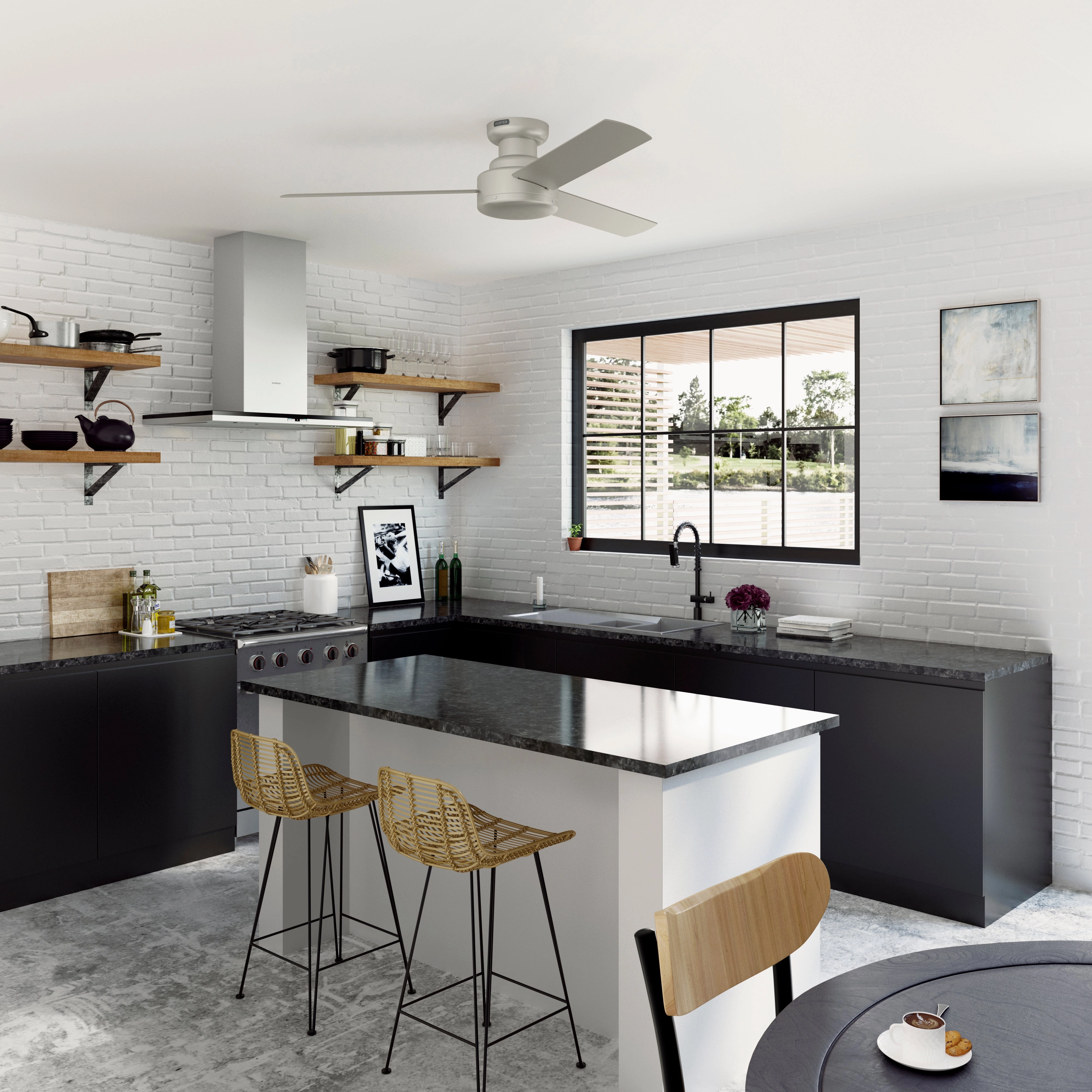 Presto 52"Ceiling Fan Matte Nickel