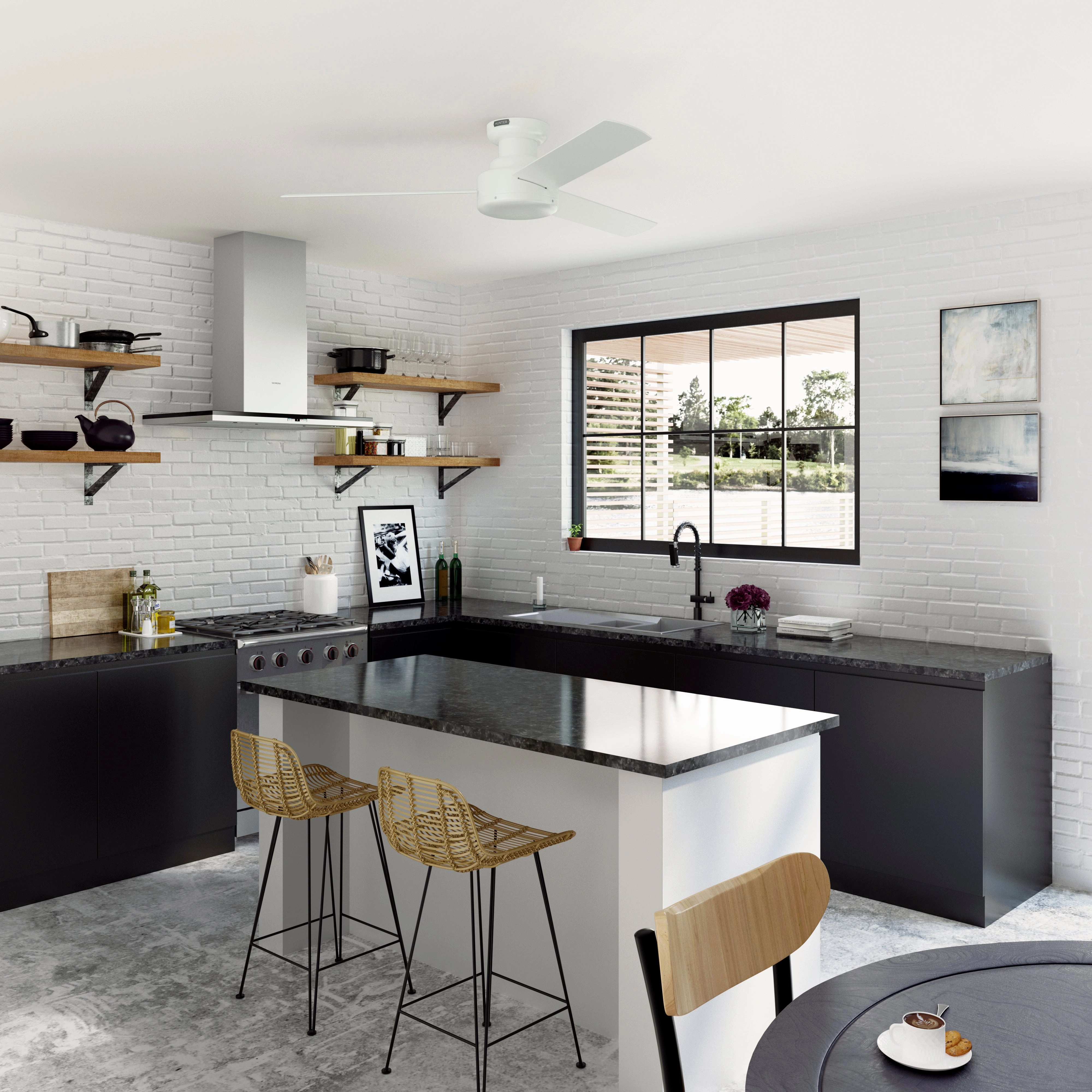 Presto 52"Ceiling Fan Matte White