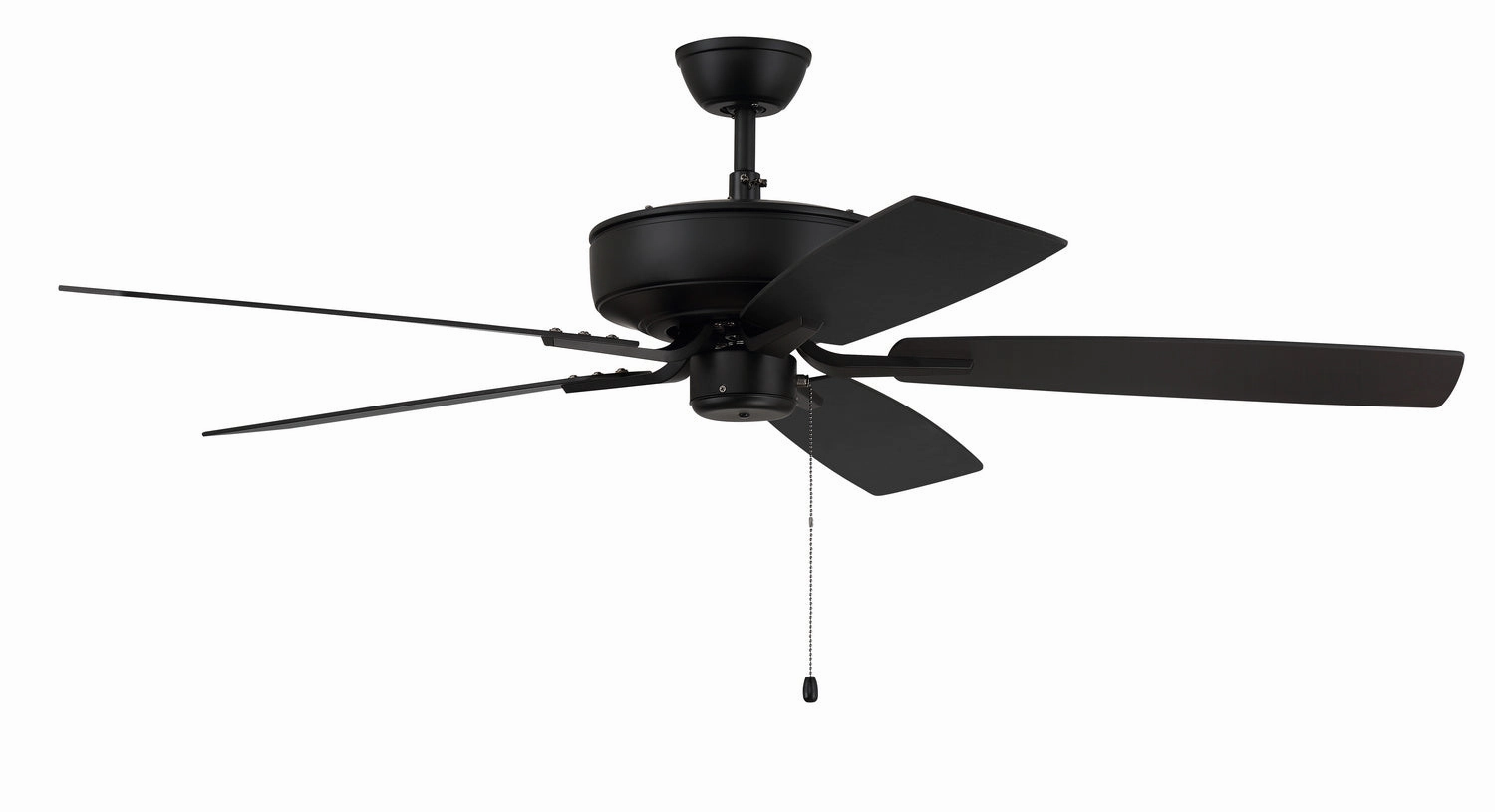 Pro Plus 52" Fan 52" Ceiling Fan in Flat Black Ceiling fan with adjustable speed settings