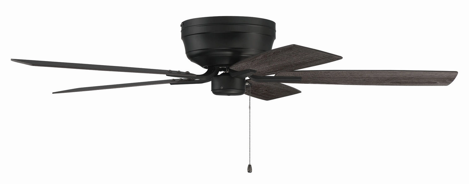Pro Plus Hugger 52 52"Ceiling Fan Flat Black ifan smart fans for connected homes
