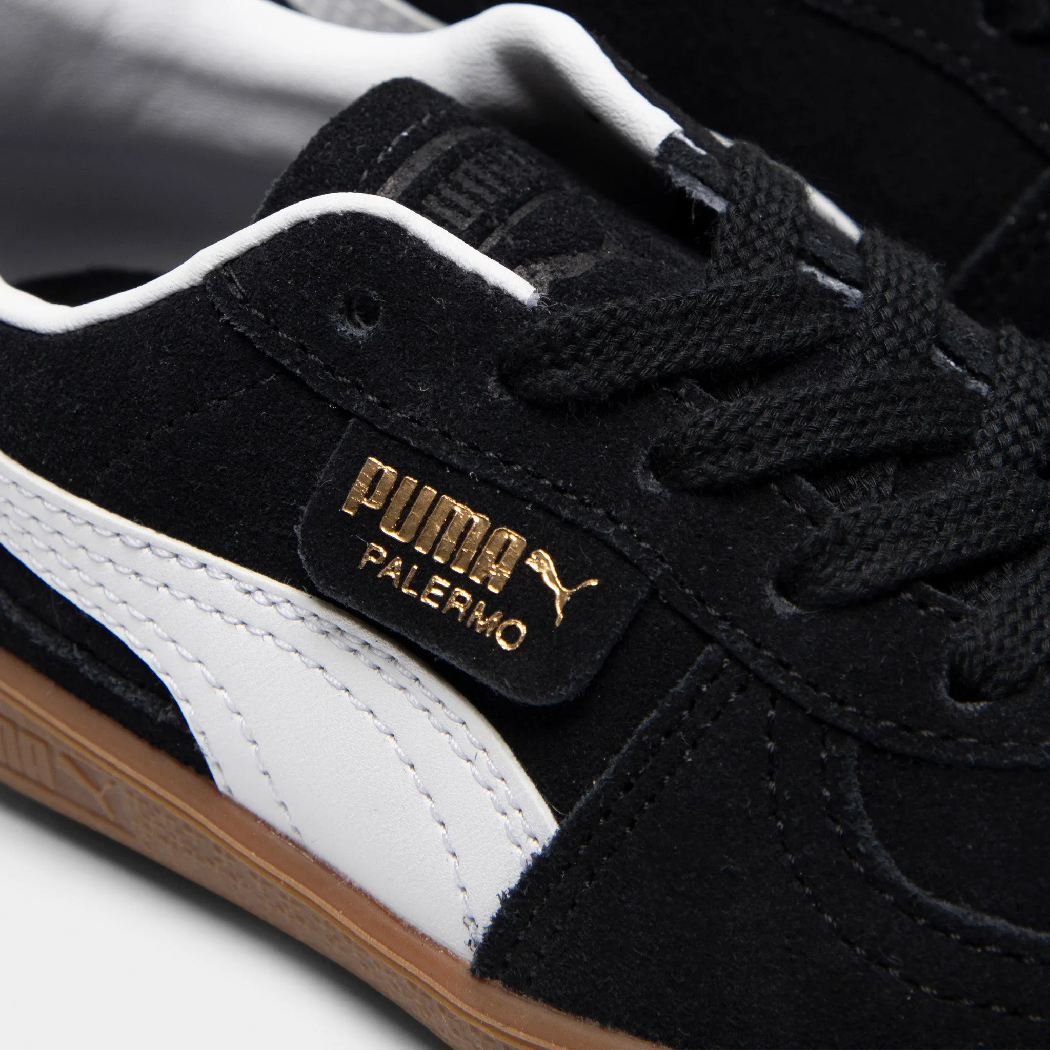 Puma Children's Palermo Black / White Puma Shoes