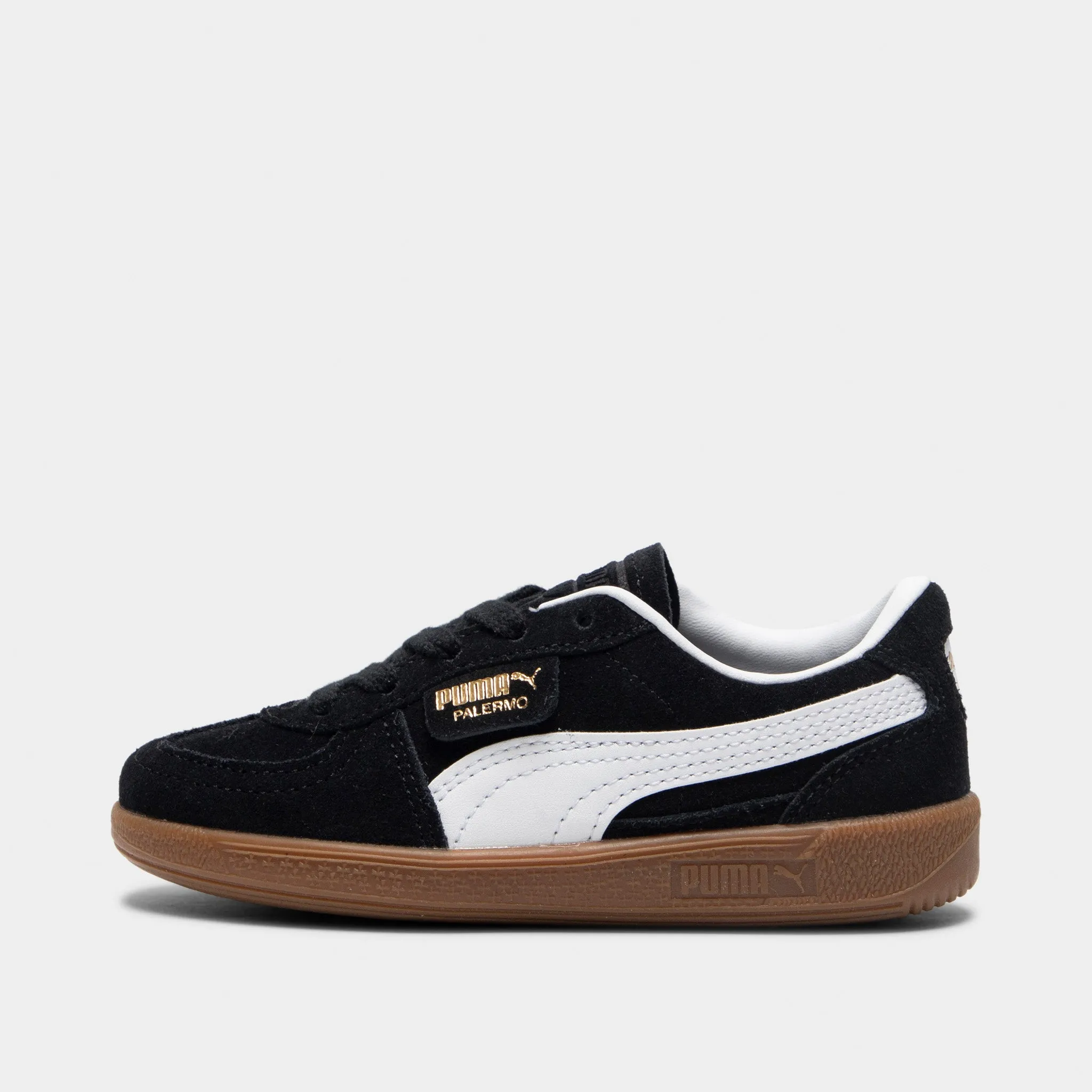 Puma Children's Palermo Black / White Puma Shoes