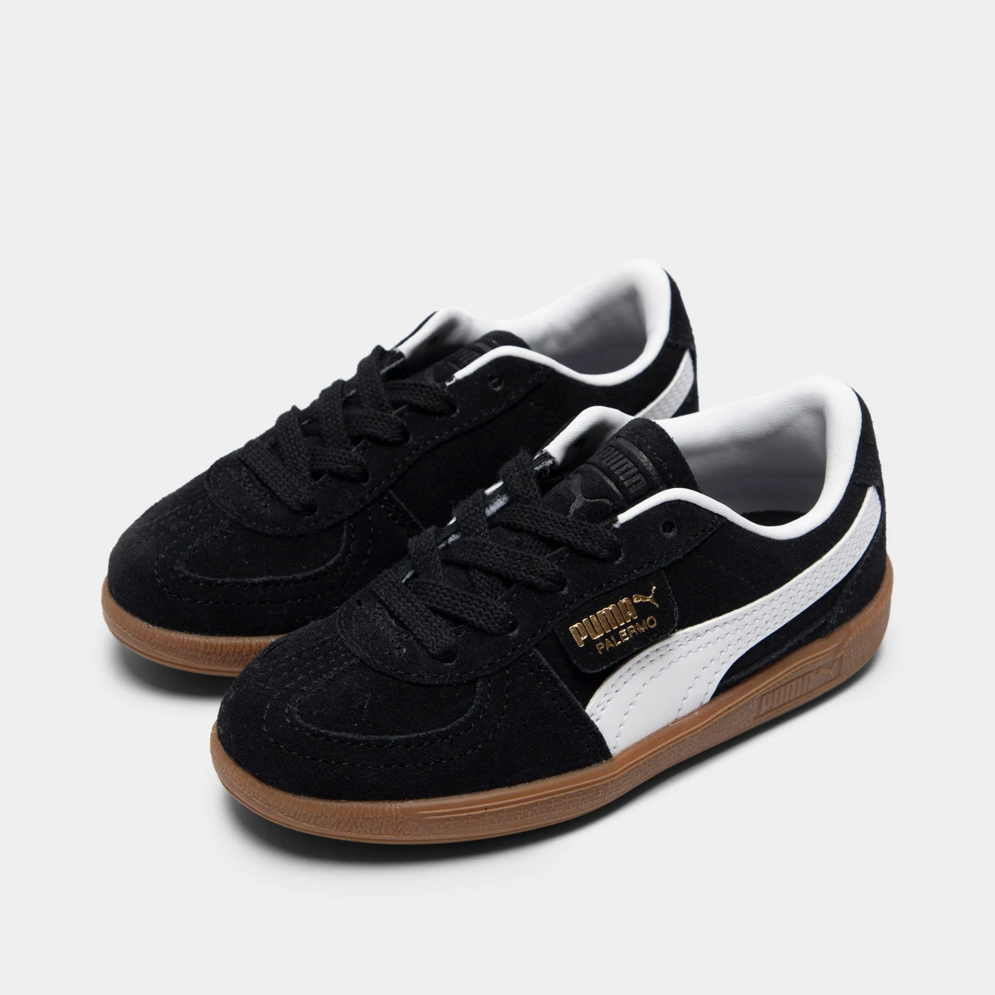 Puma Children's Palermo Black / White Puma Shoes