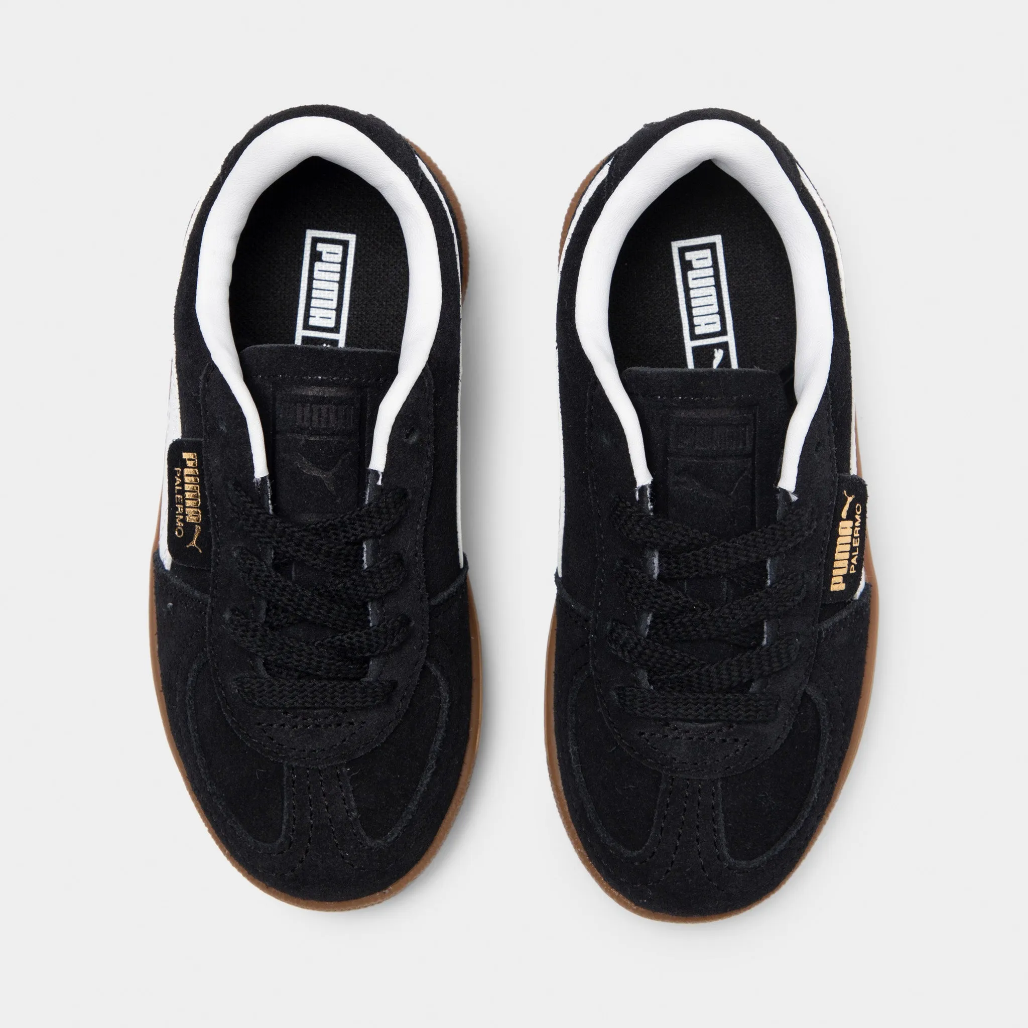 Puma Children's Palermo Black / White Puma Shoes