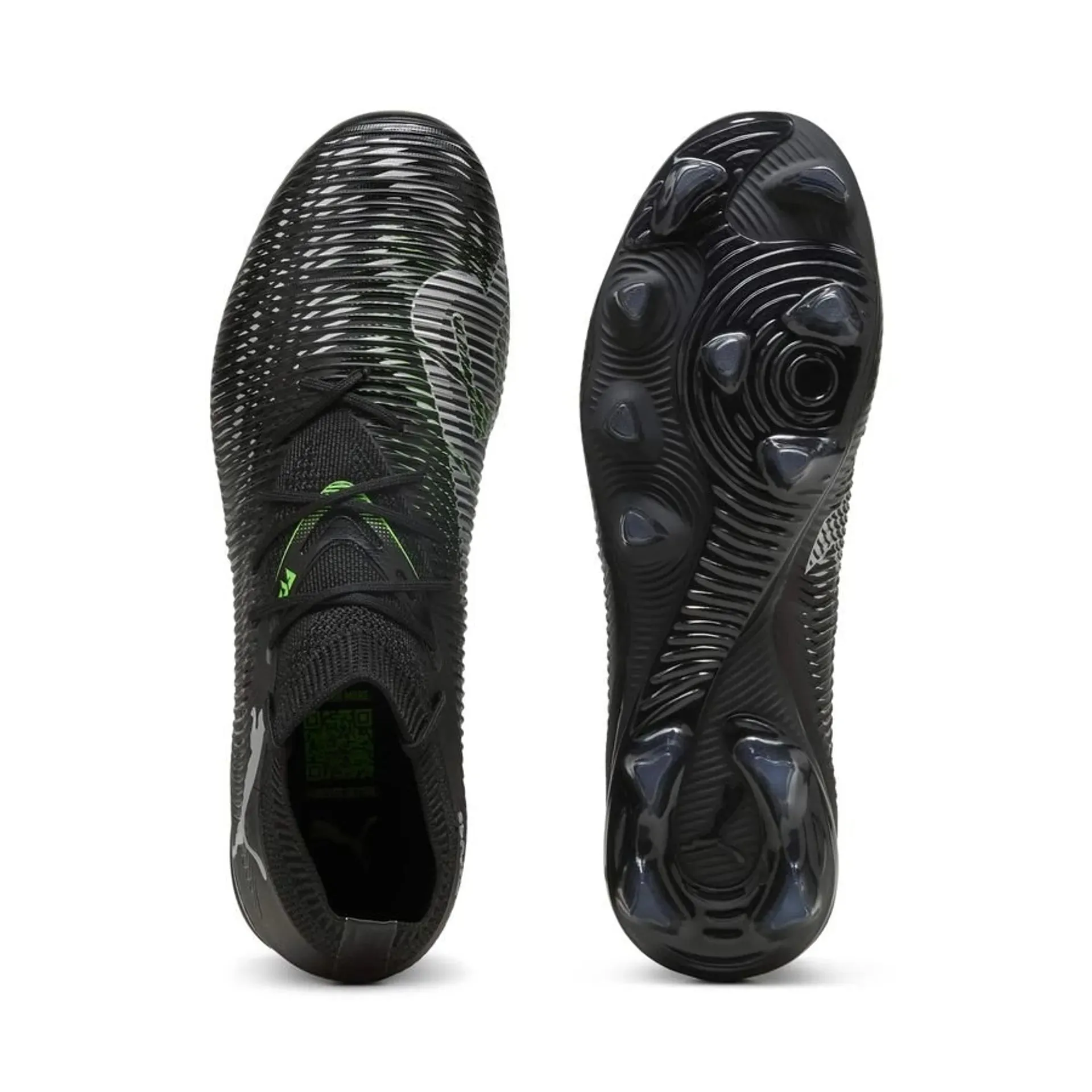 Puma Future 8 Match Firm Ground/ All Ground FG/AG Soccer Cleat - Puma Black/ Cool Light Gray