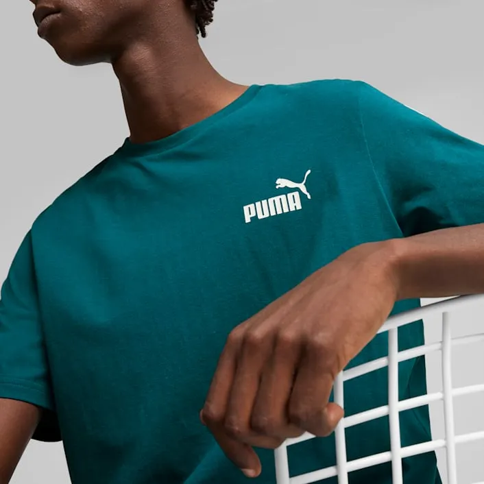 PUMA MEN'S ESSENTIALS TAPE GREEN TEE