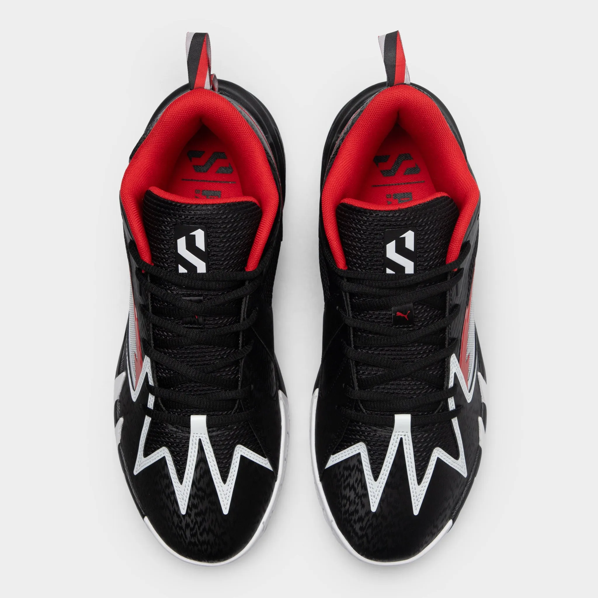 Puma Scoot Zeros Black / White - Red Puma Shoes