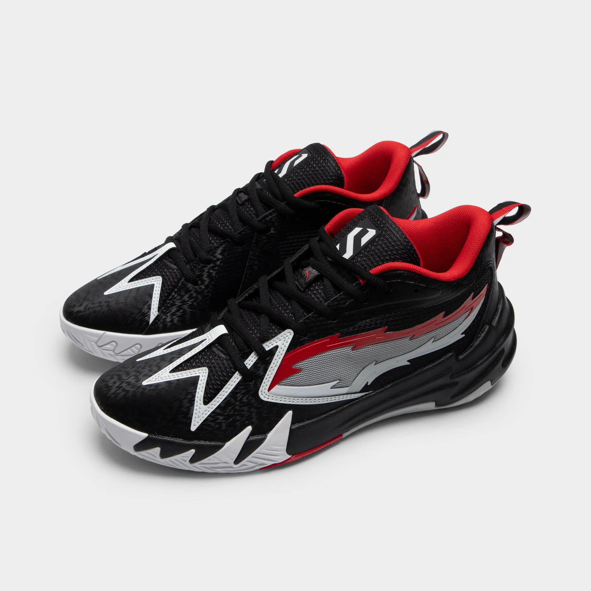 Puma Scoot Zeros Black / White - Red Puma Shoes