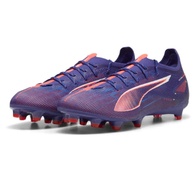 Puma Ultra 5 Pro FG/AG Firm Ground Soccer Cleat -  Lapis Lazuli - Puma White - Sunset Glow