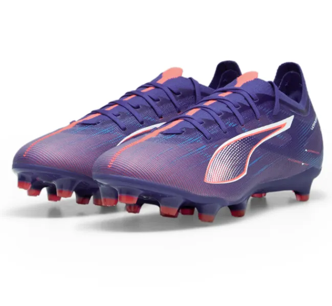 Puma Ultra Match 5 Energy FG/MG Firm Ground Soccer Shoes -  Lapis Lazuli - Puma White - Sunset Glow