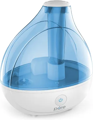 Pure Enrichment MistAire Ultrasonic Cool Mist Humidifier - Quiet Air Humidifier for Bedroom, Nursery, Office, & Indoor Plants - Lasts Up To 25 Hours Desktop fan with humidification feature
