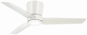 Pure 48" Ceiling Fan Flat White quiet and compact hugger fans