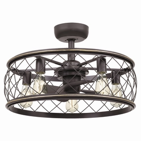 Quoizel Five Light Fandelier chandelier ceiling fans for elegant decor