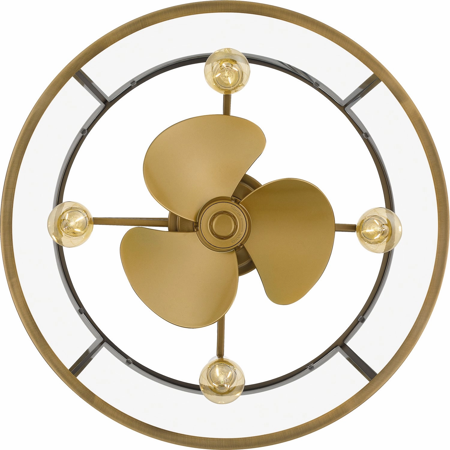 Quoizel Four Light Fandelier