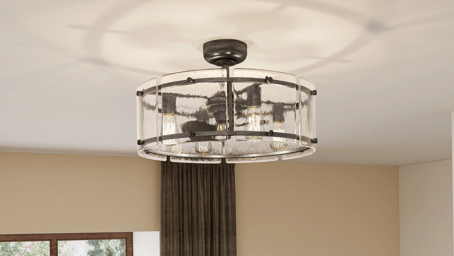 Quoizel Four Light Fandelier