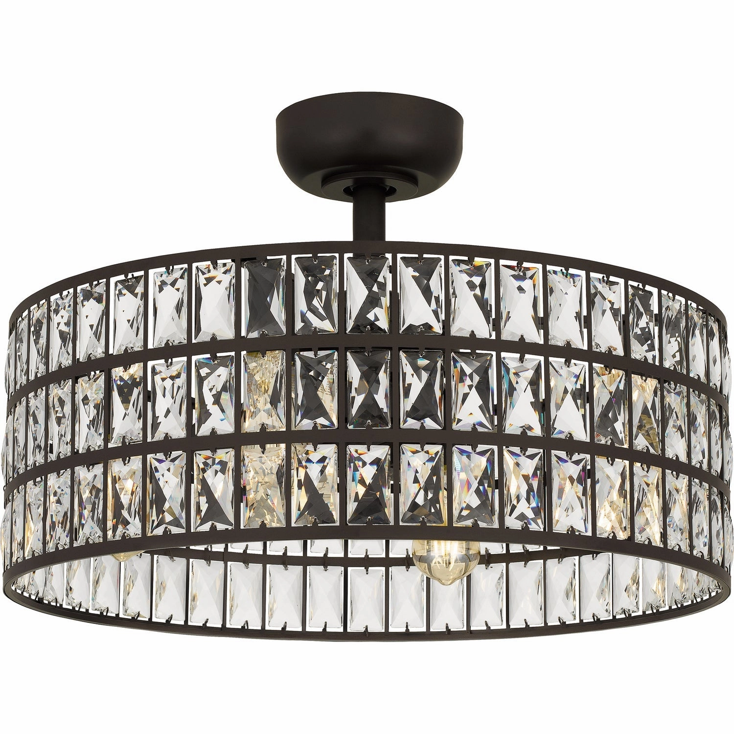 Quoizel Four Light Fandelier chandelier ceiling fans for elegant decor