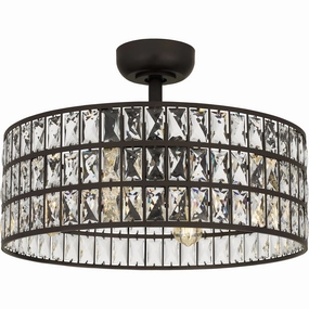 Quoizel Four Light Fandelier chandelier ceiling fans for elegant decor