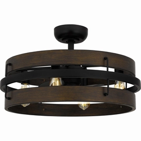 Quoizel Four Light Fandelier chandelier ceiling fans for elegant decor