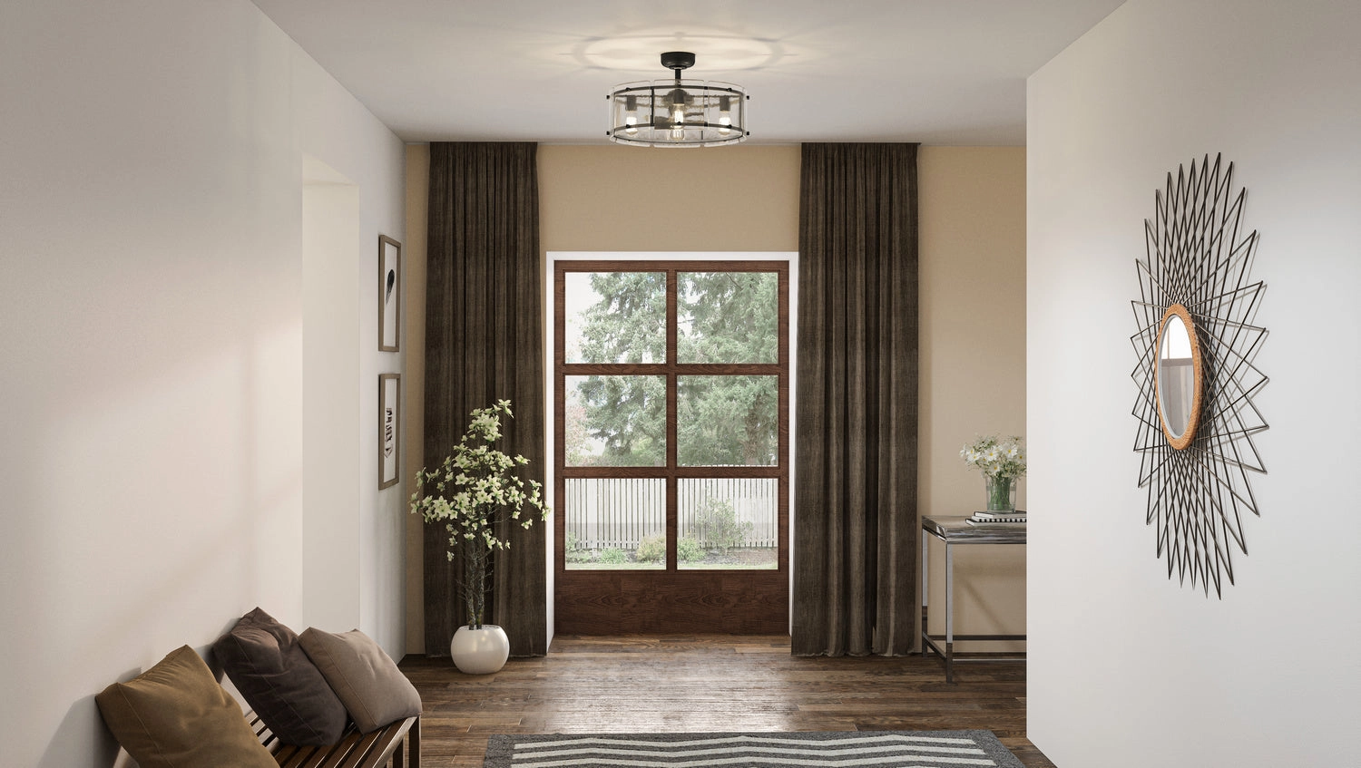 Quoizel Four Light Fandelier