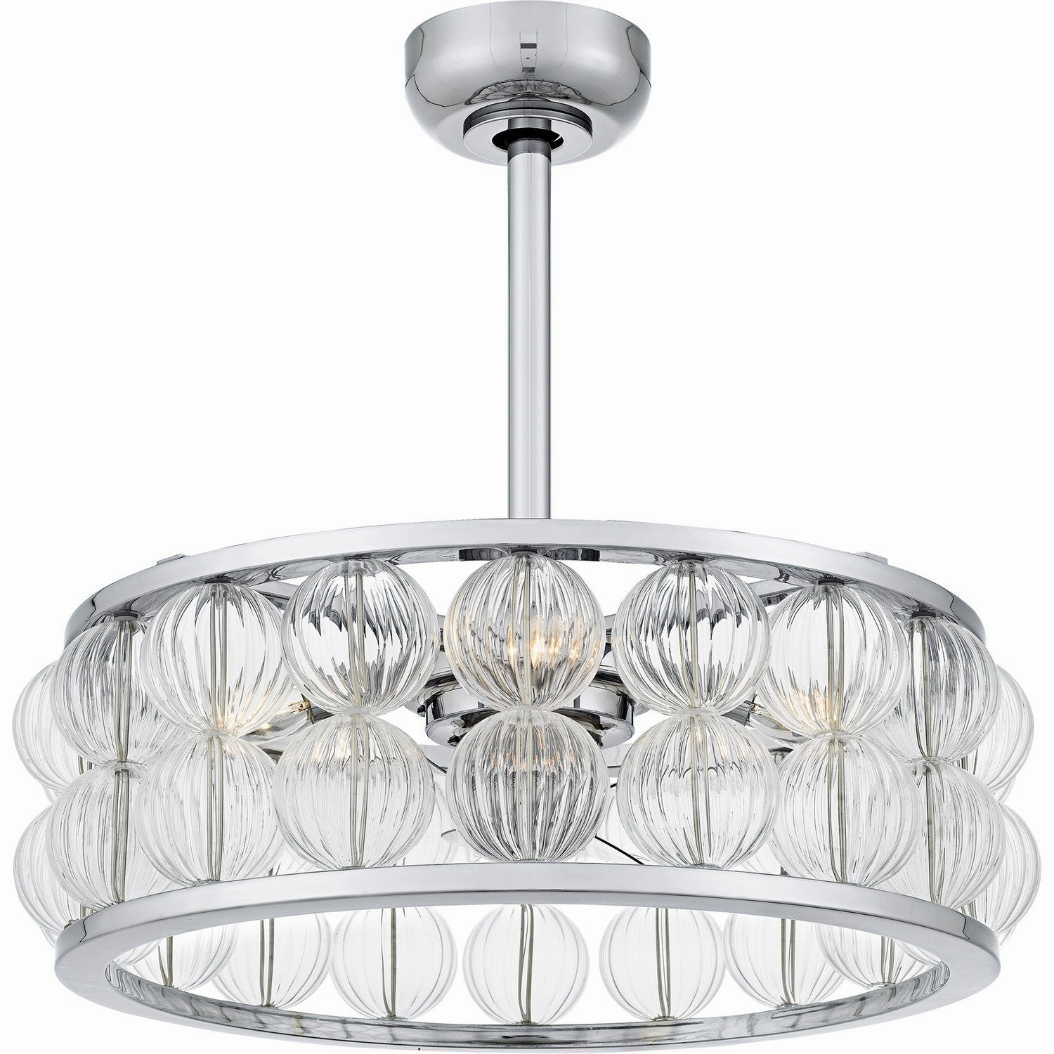 Quoizel Terrarock Fandelier | with 6W B10 Energy-efficient ceiling fan with remote