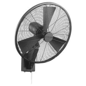 Quorum Impulse 20" Indoor/Outdoor Wall Fan in Matte Black portable table and wall fans for home use