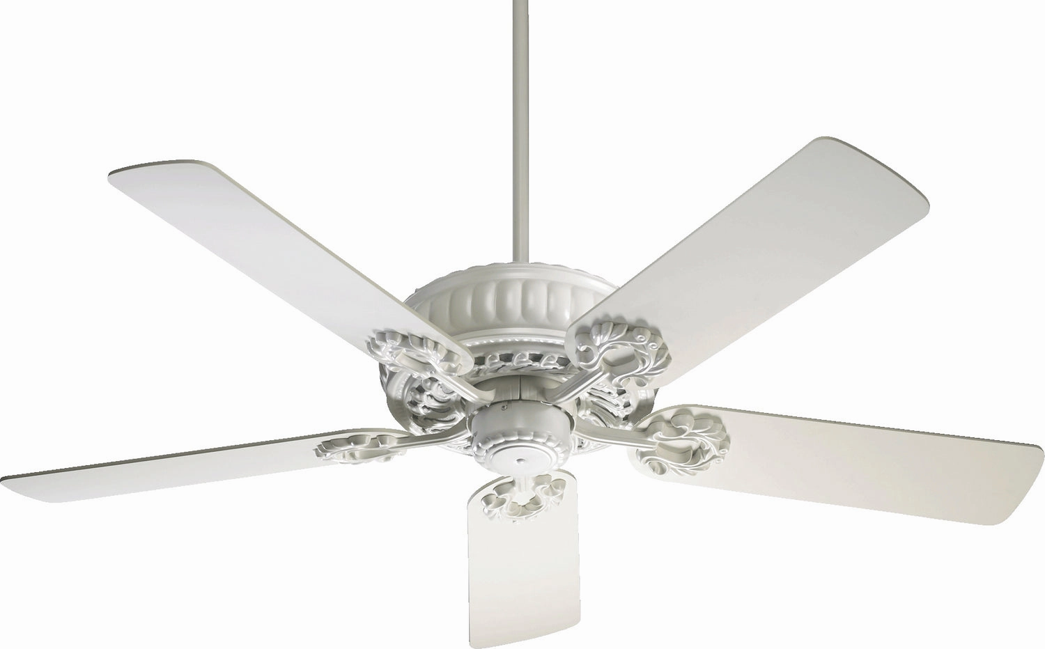 Quorum Empress 52" Indoor Pull Chain Ceiling Fan compact indoor fans for apartment use