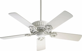 Quorum Empress 52" Indoor Pull Chain Ceiling Fan compact indoor fans for apartment use