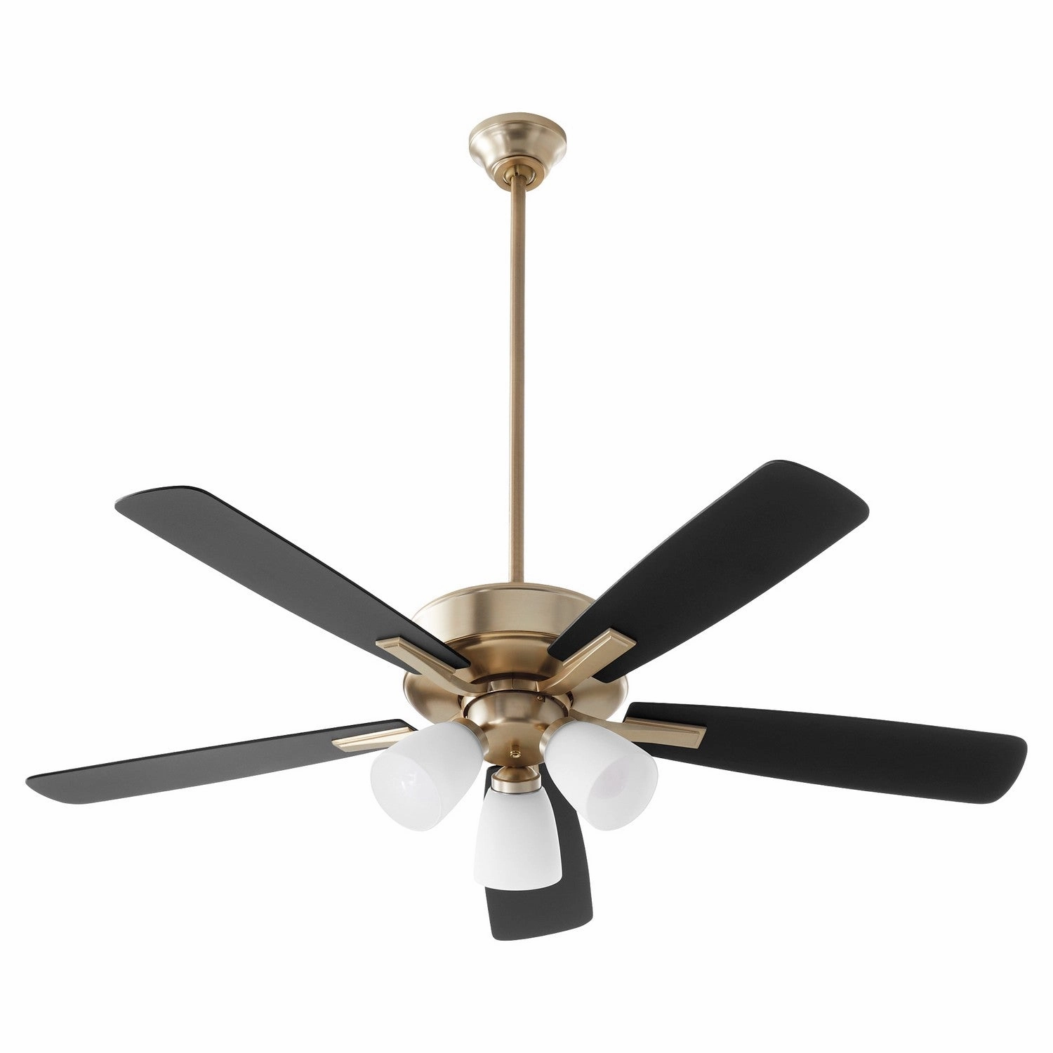 Quorum Ovation 52" 3 Light 27W LED Indoor Pull Chain Ceiling Fan