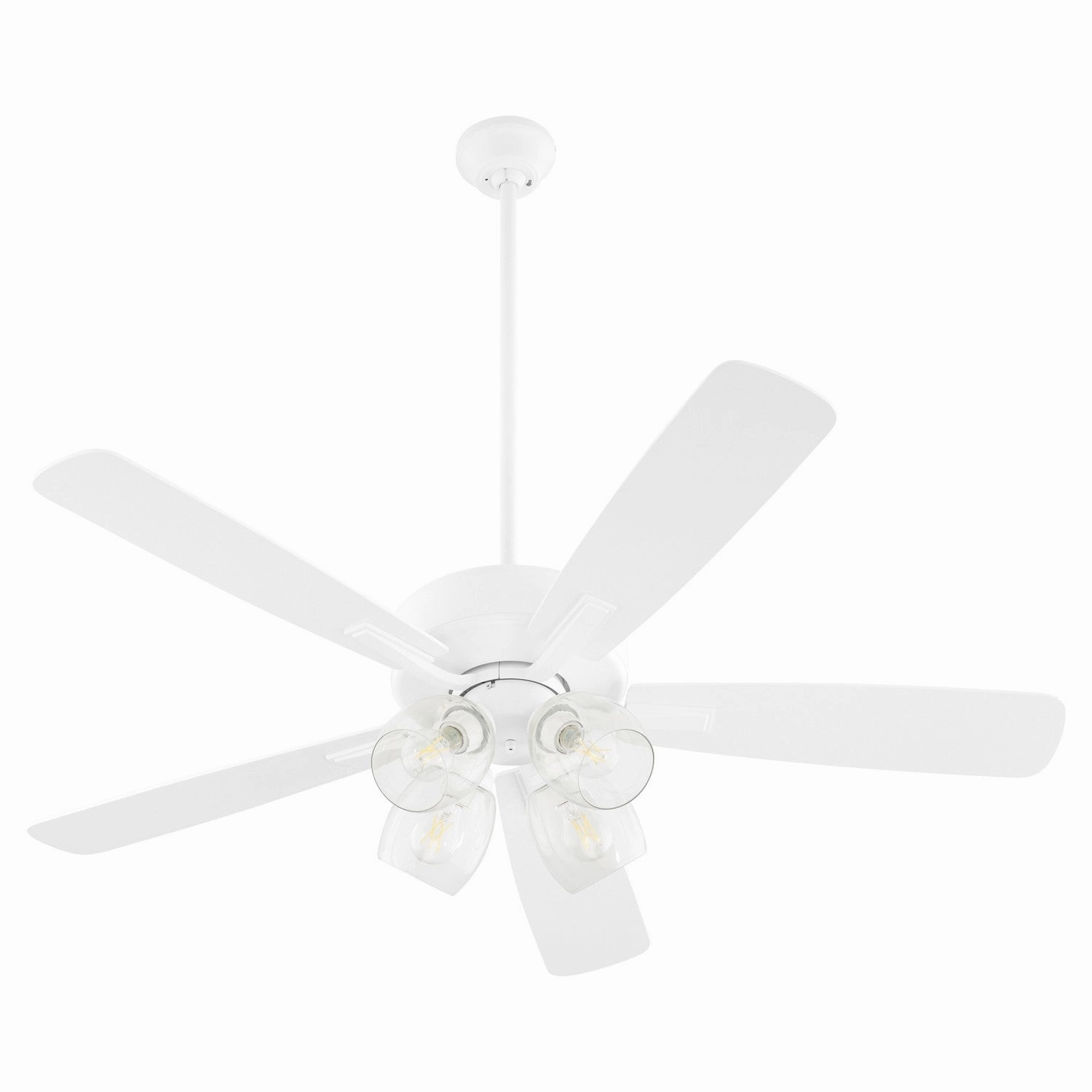 Quorum Ovation | Indoor Ceiling Fan with 7W A19 & 3 speed pull chain