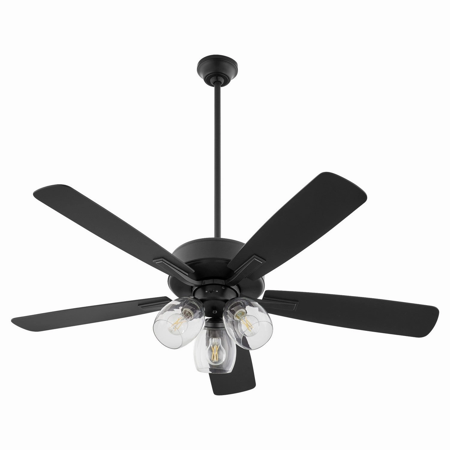 Quorum Ovation | Indoor Ceiling Fan with 7W A19 & 3 speed pull chain