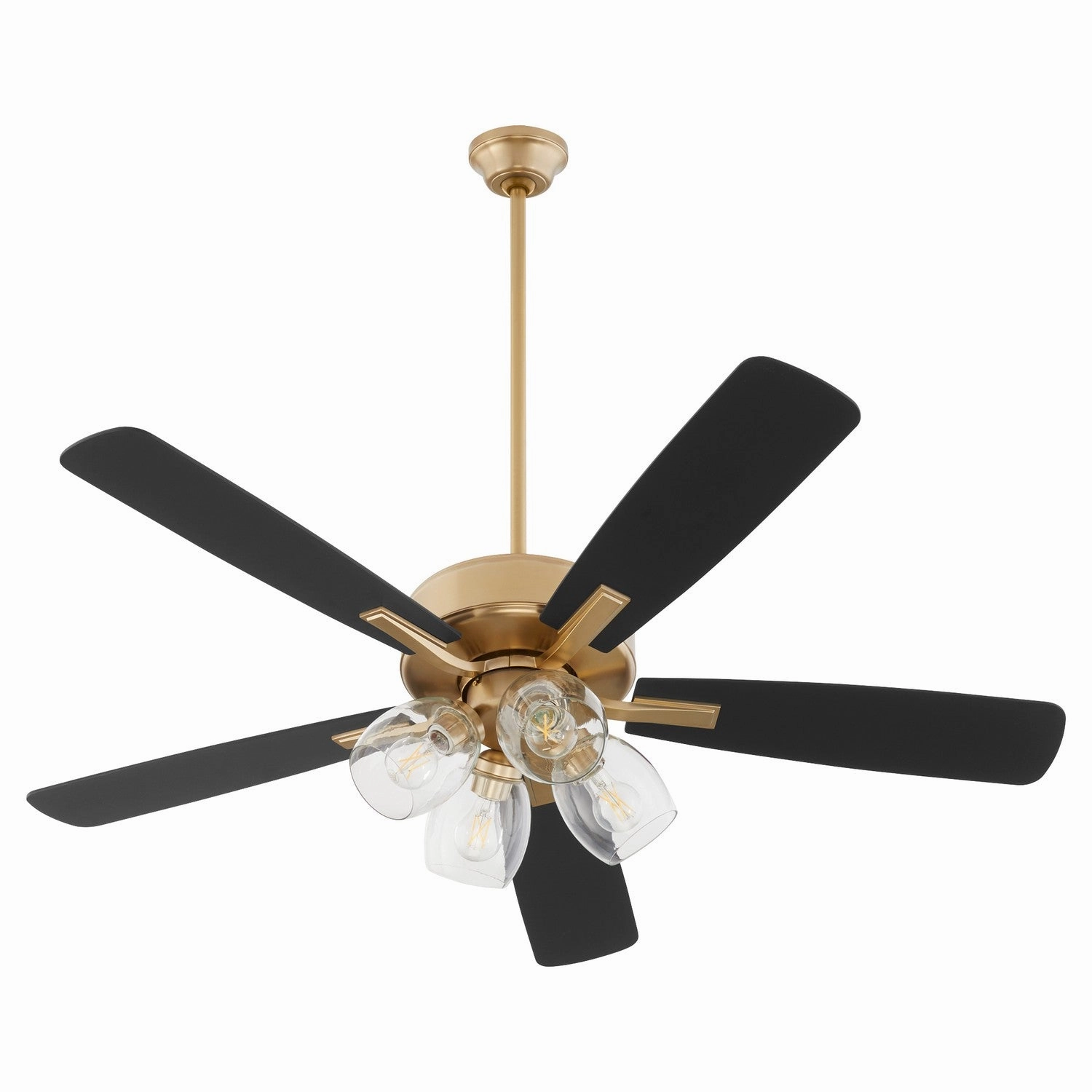 Quorum Ovation | Indoor Ceiling Fan with 7W A19 & 3 speed pull chain