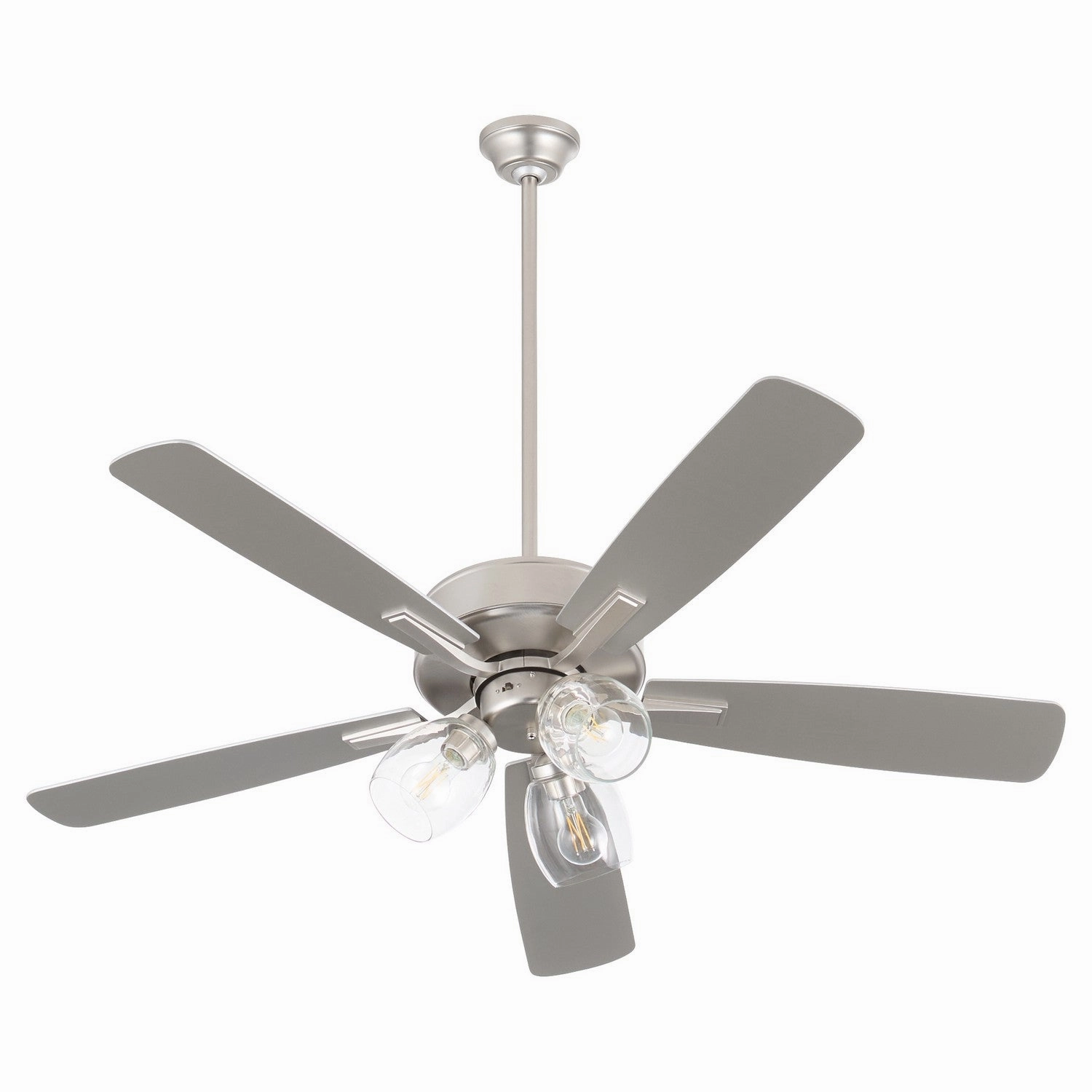 Quorum Ovation | Indoor Ceiling Fan with 7W A19 & 3 speed pull chain