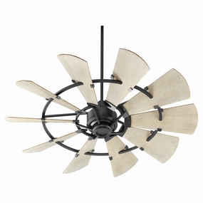 Quorum Windmill Indoor DC Farmhouse Ceiling Fan with Remote Ceiling fan with adjustable speed settings