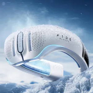 RANVOO AICE LITE Plus 2025 Max Cooling Airflow [No.1 Coolest & Most Durable] Neck Air Conditioner, Ultimate Immersive Personal AC 6000 mAh Rechargeable Neck Fan Blow Cold Air, Gifts for Mom/Dad, White Neck fan for hands-free comfort