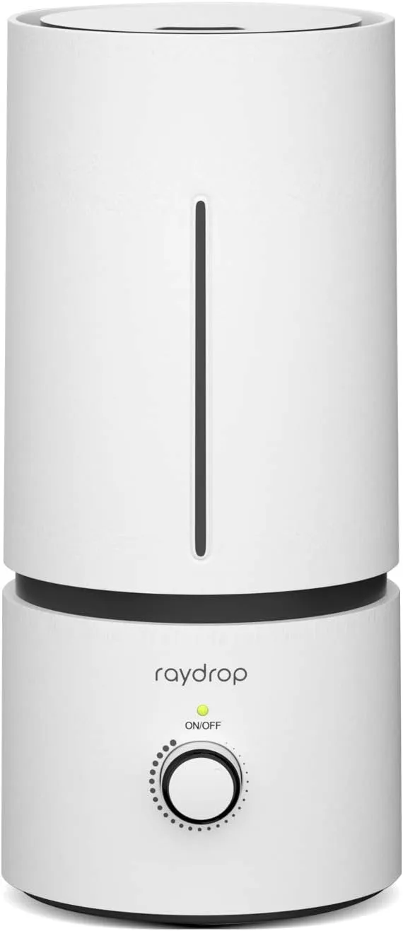 raydrop Cool Mist Humidifiers for Home Babies, 1.70 L Quiet and Small Ultrasonic Humidifier for Bedroom Nightstand, Space Saving, Auto Shut Off - (0.45 Gallon, US 110 V) Desktop fan with humidification feature