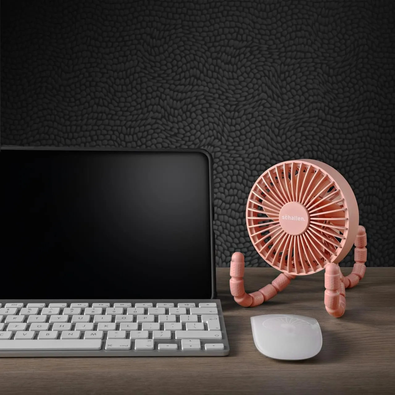 Rechargeable 4 Way Portable Lightweight Fan for Pram Fan, Car Seat, Desk, Office, Travel Fans | Clip on, Handheld, Tripod & Phone Holder (Pink)