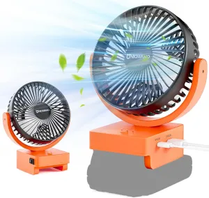 Rechargeable Jobsite Fan Compatible for Black & Decker/Porter Cable 20V Max Battery(No Battry), Portable Cordless Fan with 3 Speeds Control, USB  Type C & for 18V Battery Battery-powered portable fan