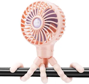 Rechargeable Stroller Fan Portable Small Handheld Mini Car Seat Clip On Fan With Removable Tripod 3 Speed 360 Rotate 2500 mAh Battery for Stroller Push Chair Crib Office Treadmill Bike and Travel 360-degree rotating fan for home use