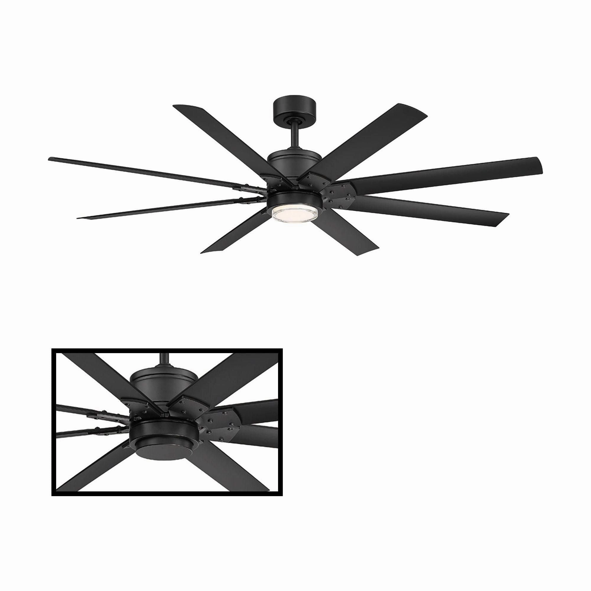 Renegade Indoor/Outdoor 8-Blade 52" Smart Ceiling Fan with LED Light Kit and Remote Control