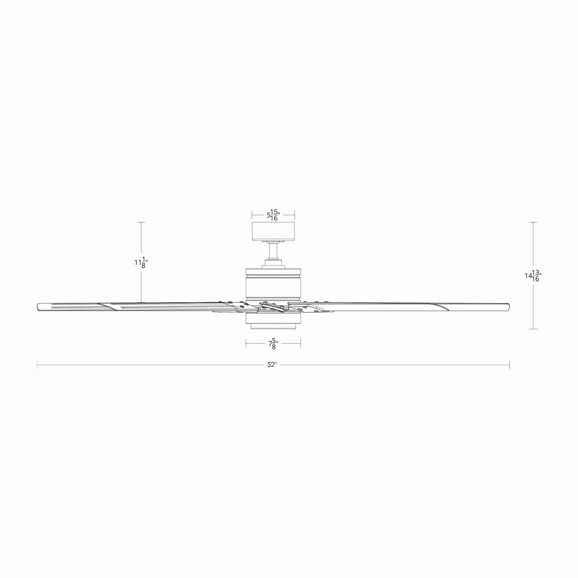 Renegade Indoor/Outdoor 8-Blade 52" Smart Ceiling Fan with LED Light Kit and Remote Control