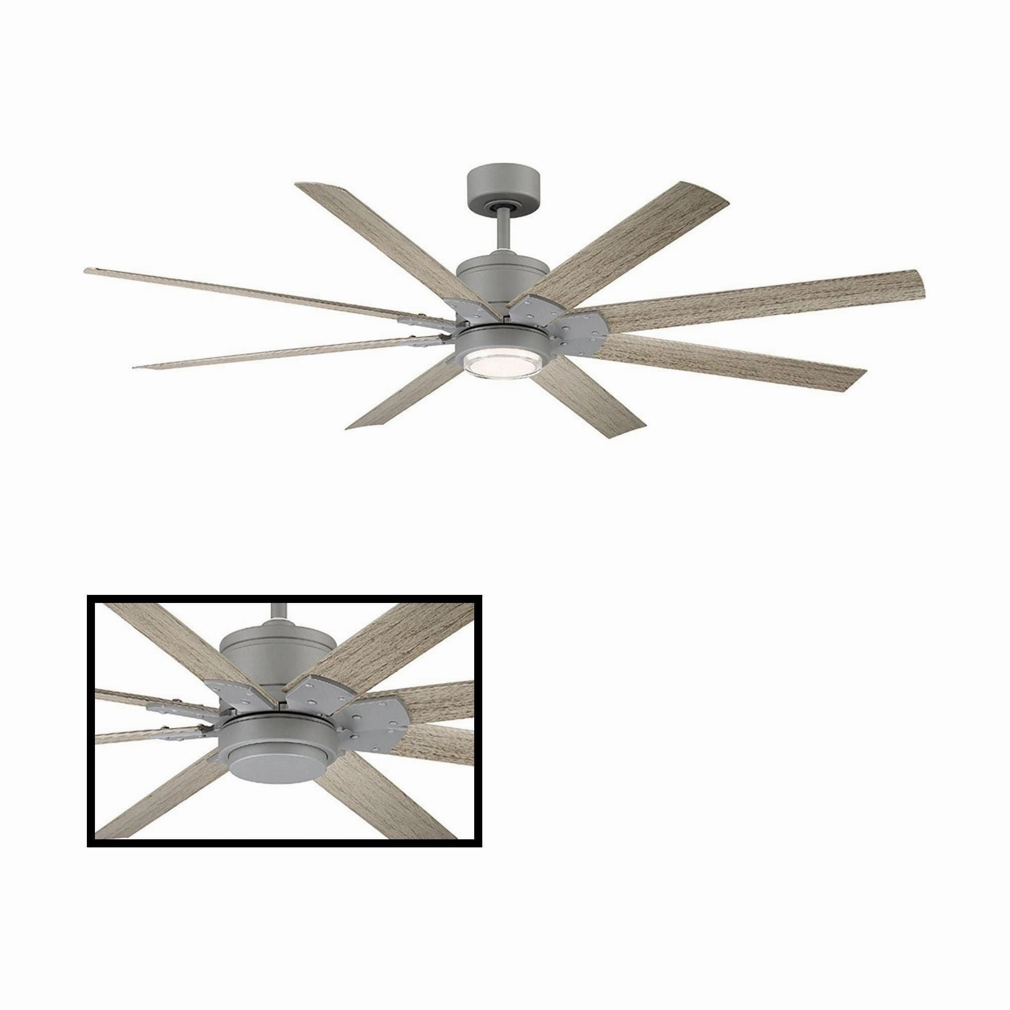 Renegade Indoor/Outdoor 8-Blade 52" Smart Ceiling Fan with LED Light Kit and Remote Control